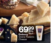 Emborg Grana Padano Cheese-200g Each