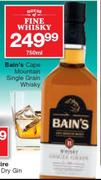 Bain's Cape Mountain Single Grain Whisky-750ml