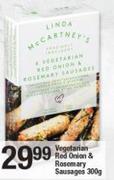 Linda McCartney's Vegetarian Red Onion & Rosemary Sausages-300g Each