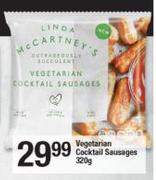 Linda McCartney's Vegetarian Cocktail Sausages-320g Each