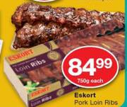 Eskort Pork Loin Ribs-750g Each