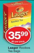 Laager Rooibos Tea Bags-80's Per Pack