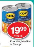 Koo Vrugtekelkie In stroop-410g Each