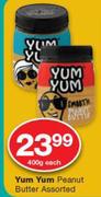 Yum Yum Peanut Butter-400g Each