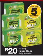 Happy Hippo Jelly-5X80g