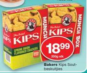 Bakers Kips sout-beskuitjies-200g Elk