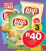Simba Lay's Chips Assorted-3 x 125g