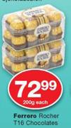 Ferrero Rocher T16 Chocolate-200g Each