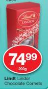 Lindt Lindor Chocolate Cornets-200g