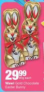 Wawi Gold Chocolate Easter Bunny-80g Each