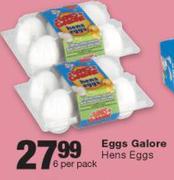 Eggs Galore Hens Eggs-6 Per Pack