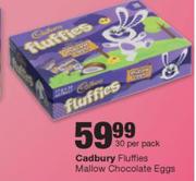 Cadbury Fluffies Mallow Chocolate Eggs-30 Per Pack