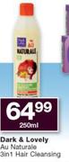 Dark & Lovely Au naturale 3 In 1 Hair Cleansing-250ml