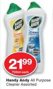 Handy Andy All Purpose Cleaner-750ml Each