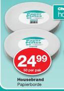 Housebrand Papierborde-50 Per Pak