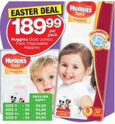 Huggies Gold Jumbo Pack Disposable Nappies-Per Pack