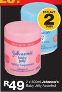 Johnsons Baby Jelly Assorted-2 x 500ml