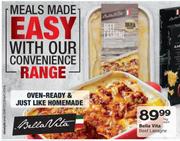 Bella Vita Beef Lasagne-1Kg Each