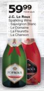 J.C.Le Roux Sparkling Wine Sauvignon Blanc/Le Dornaine/La Fleurette/La Chanson-750ml Each