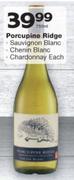 Porcupine Ridge Sauvignon Blanc/Chenin Blanc/Chardonnay-750ml Each