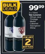 Van Loveren African Java Pinotage/Merlot/Cabernet Sauvignon/Shiraz-2X750ml