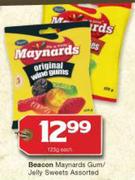 Beacon Maynards Gum/Jelly Sweets-125g Each
