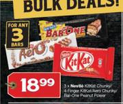 Nestle Kitkat Chunky/4-Finger Kitkat/Aero Chunky/Bar-One Peanut Power-For Any 3