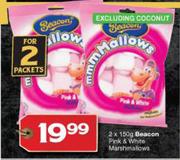 Beacon Pink & White Marshmallows-2X150g