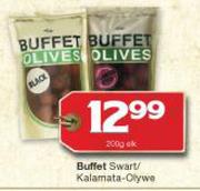 Buffet Swart/Kalamata Olywe-200g Each
