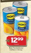 Koo Peach Slices In Syrup-410g Each
