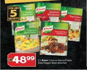 Knorr Cook In Sauce/Potato Bake/Veggie Bake-For 5