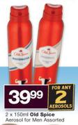 Old Spice Aerosol For Men-2X150ml