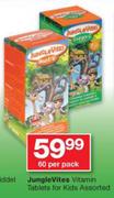 Jungle Vites Vitamin Tablets For Kids-60's Per Pack