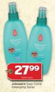 Johnson's Easy Comb Detangling Spray-200ml Each