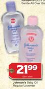 Johnson's Baby Oil Regular/Lavender-125ml Each