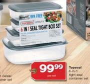 Topseal 6-In-1 Tight Seal Container Set-Per Set