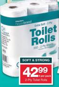 Housebrand Soft & Strong 2-Ply Toilet Rolls-9 Per Pack
