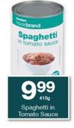 Housebrand Spaghetti In Tomato Sauce-410g