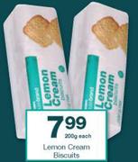 Housebrand Lemon Cream Biscuits-200g Each