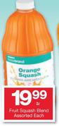 Housebrand Fruit Squash Blend Assorted-2L Each
