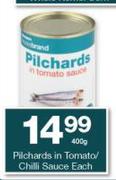 Housebrand Pilchards In Tomato/Chilli Sauce Each-400g