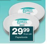 Housebrand Paper Plate-50's Per Pack