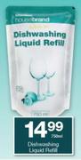 Housebrand Dishwashing Liquid Refill-750ml Each