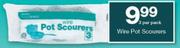 Housebrand Wire Pot Scourers-3's Per Pack