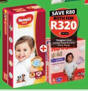 Huggies Gold Jumbo Pack & Carry Pack Pants-For Both