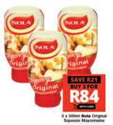 Nola Original Squeeze Mayonnaise-For 3 x 500ml