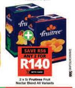 Fruitree Fruit Nectar Blend (All Variants)-For 2 x 5L
