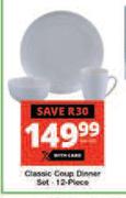 Classic 12 Piece Coup Dinner Set