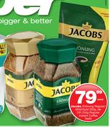 Jacobs Kronung Regular/Mild/Gold Jar-200g Or Regular Instant Coffee Refill-250g Each