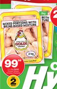 Goldi Frozen Mixed Chicken Portions-2 x 2Kg